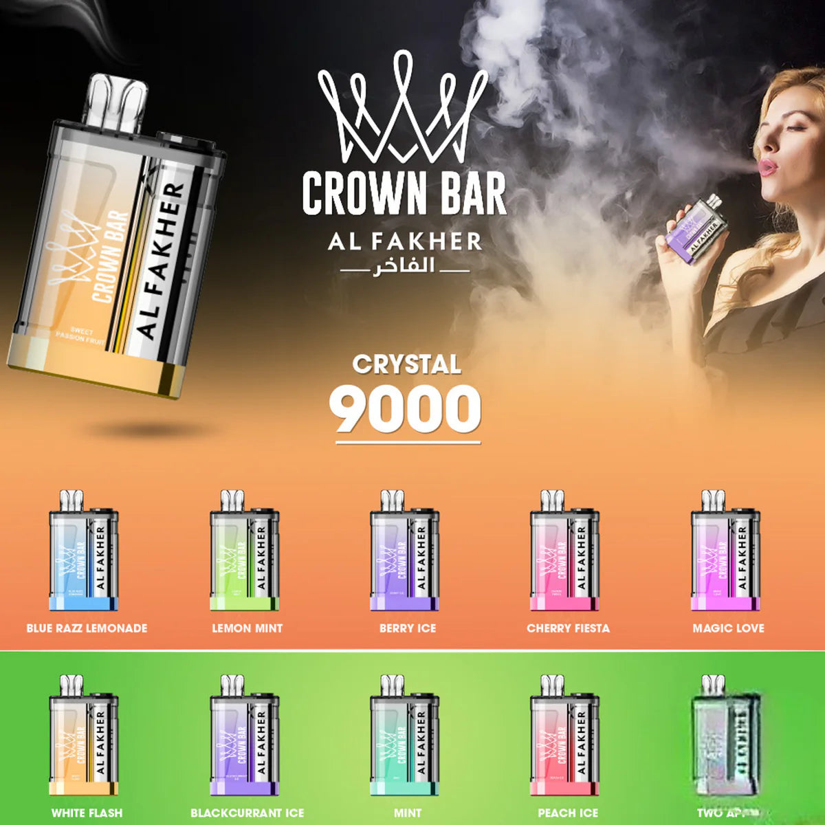 Al Fakher Crown Bar 9000 Züge